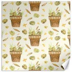 Plant Pot Easter Canvas 16  X 16  by ConteMonfrey