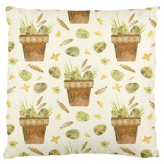 Plant Pot Easter Large Cushion Case (one Side)