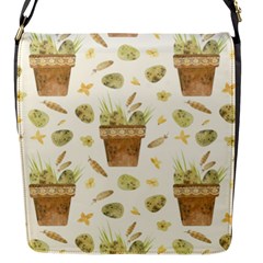 Plant Pot Easter Flap Closure Messenger Bag (s) by ConteMonfrey