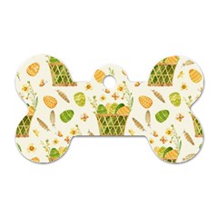 Easter Eggs   Dog Tag Bone (two Sides) by ConteMonfrey
