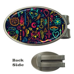 Sketch Graphic Illustration Money Clips (oval)  by Vaneshart