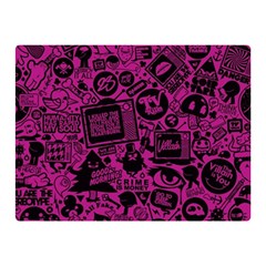 Pink And Black Logo Illustration Double Sided Flano Blanket (mini)  by danenraven
