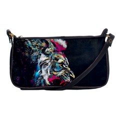 Angry Male Lion Roar Shoulder Clutch Bag by danenraven