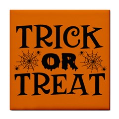 Trick Or Treat Tile Coaster by ConteMonfrey