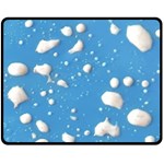 Ice Cream Bubbles Texture Double Sided Fleece Blanket (Medium)  58.8 x47.4  Blanket Front