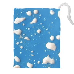 Ice Cream Bubbles Texture Drawstring Pouch (5xl) by dflcprintsclothing