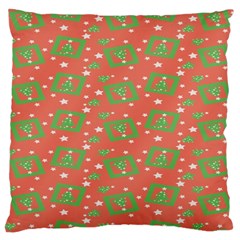 Christmas Textur Large Cushion Case (two Sides) by artworkshop