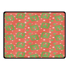 Christmas Textur Double Sided Fleece Blanket (small)  by artworkshop