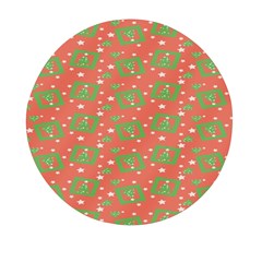 Christmas Textur Mini Round Pill Box by artworkshop