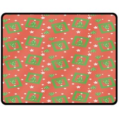 Christmas Textur 01 Fleece Blanket (medium)  by artworkshop