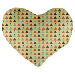 Christmas Textur 05 Large 19  Premium Heart Shape Cushions by artworkshop