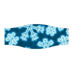 Snowflakes And Star Patterns Blue Frost Stretchable Headband by artworkshop
