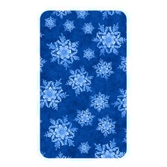 Snowflakes And Star Patterns Blue Snow Memory Card Reader (rectangular) by artworkshop