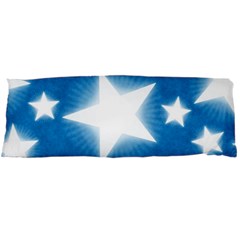 Snowflakes And Star Patterns Blue Stars Body Pillow Case (Dakimakura)