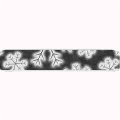 Snowflakes And Star Patterns Grey Frost Small Bar Mat by artworkshop