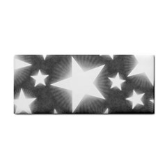 Snowflakes And Star Patterns Grey Stars Hand Towel by artworkshop