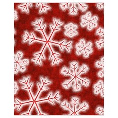 Snowflakes And Star Patterns Red Frost Drawstring Bag (small)