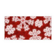 Snowflakes And Star Patterns Red Frost Yoga Headband