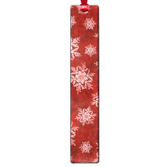 Snowflakes And Star Patternsred Snow Large Book Marks