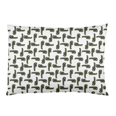 Cute Worm Sketchy Drawing Motif Pattern Pillow Case (two Sides) by dflcprintsclothing