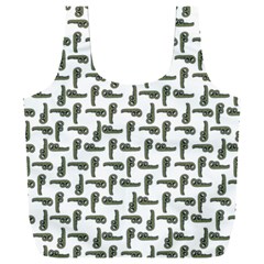 Cute Worm Sketchy Drawing Motif Pattern Full Print Recycle Bag (xxxl)
