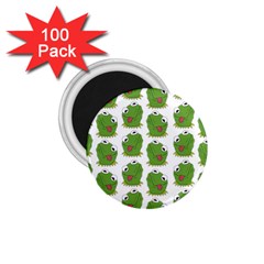 Kermit The Frog Pattern 1 75  Magnets (100 Pack)  by Valentinaart