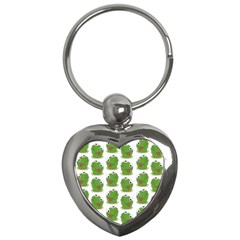 Kermit The Frog Pattern Key Chain (heart) by Valentinaart