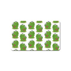 Kermit The Frog Pattern Magnet (name Card) by Valentinaart