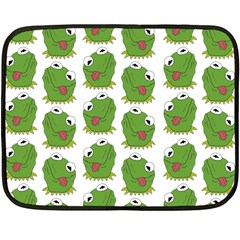 Kermit The Frog Pattern Double Sided Fleece Blanket (mini) 