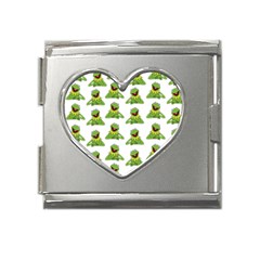 Kermit The Frog Mega Link Heart Italian Charm (18mm) by Valentinaart