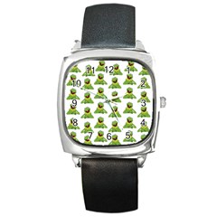 Kermit The Frog Square Metal Watch by Valentinaart