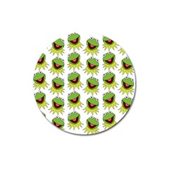 Kermit The Frog Magnet 3  (round) by Valentinaart