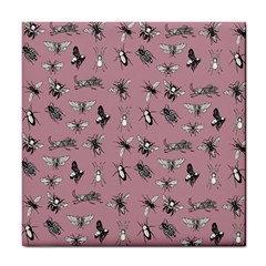 Insects pattern Tile Coaster