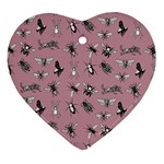 Insects pattern Ornament (Heart) Front