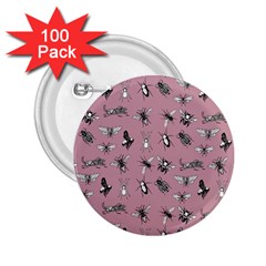 Insects pattern 2.25  Buttons (100 pack) 