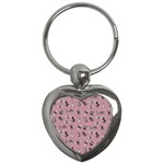 Insects pattern Key Chain (Heart) Front