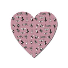 Insects pattern Heart Magnet
