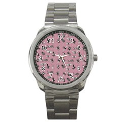 Insects pattern Sport Metal Watch