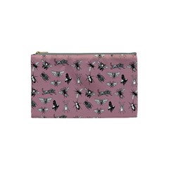 Insects Pattern Cosmetic Bag (small) by Valentinaart