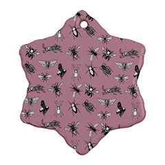 Insects pattern Snowflake Ornament (Two Sides)