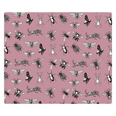 Insects pattern Double Sided Flano Blanket (Small) 