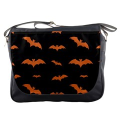 Bat Pattern Messenger Bag by Valentinaart