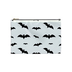 Bat Pattern Cosmetic Bag (medium) by Valentinaart