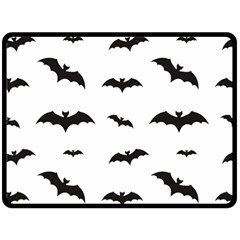 Bat Pattern Double Sided Fleece Blanket (large)  by Valentinaart