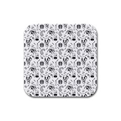 Halloween  Rubber Square Coaster (4 Pack)