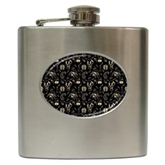 Halloween  Hip Flask (6 Oz) by Valentinaart