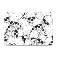 Skull Pattern Plate Mats by Valentinaart