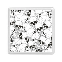 Skull Pattern Memory Card Reader (square) by Valentinaart