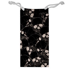 Skull Pattern Jewelry Bag by Valentinaart