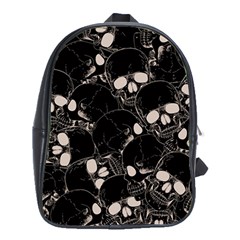 Skull Pattern School Bag (xl) by Valentinaart
